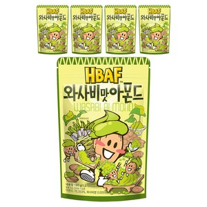 바프 와사비맛 아몬드, 190g, 5개