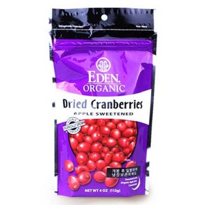 에덴오가닉 유기농 말린크랜베리, 113g, 1개