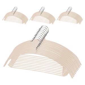 코멧 홈 어깨 뿔 방지 논슬립 옷걸이, 베이지, 40개