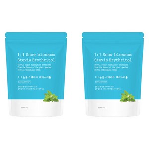 자연지애 눈꽃 스테비아 에리스리톨, 1kg, 2개