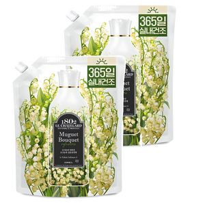 르샤트라1802 인퓨전 섬유유연제 뮤게부케향 리필, 2L, 2개