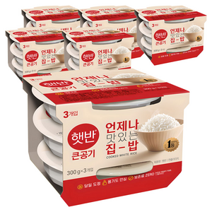 햇반 큰공기, 300g, 18개