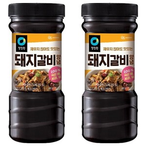 청정원 전통 돼지갈비양념, 840g, 2개
