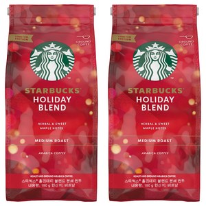 스타벅스 홀리데이블렌드 분쇄 원두