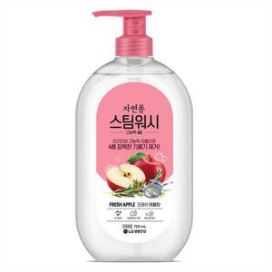 자연퐁 스팀워시 4X 주방세제 애플향, 750ml, 1개