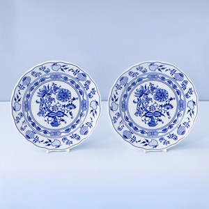 체스키포슬란 쯔비벨무스터 접시 CB003, 혼합색상, 21 x 2 cm, 2개