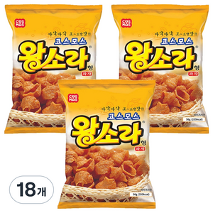 코스모스제과 왕소라 과자, 56g, 18개