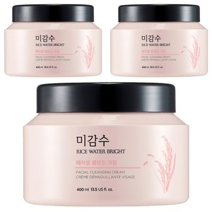 더페이스샵 미감수 브라이트 페이셜 클렌징 크림, 400ml, 3개