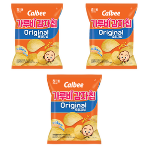 가루비 감자칩 오리지널, 96g, 3개