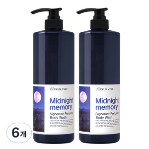 로더베르 시그니처 퍼퓸 바디워시 미드나잇메모리, 1kg, 6개