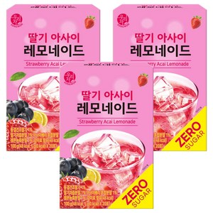 우리차 딸기 아사이 레모네이드 분말