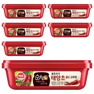 순창궁 태양초 골드 고추장, 170g, 6개