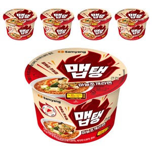 맵탱 큰컵 마늘조개라면 110g, 5개