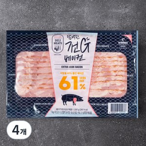 존쿡 델리미트 전G베이컨, 200g, 4개