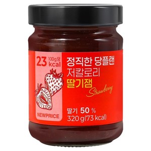 뉴프라이스 정직한 당플랜 저칼로리 딸기잼, 320g, 1개