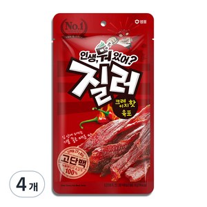 샘표 질러 크레이지핫 육포, 70g, 4개