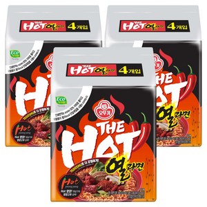 오뚜기 더핫 열라면 120g, 12개