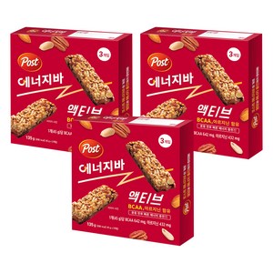 포스트 에너지바 액티브 3p, 135g, 3개