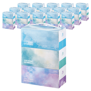 코멧 천연펄프 미용티슈, 250매, 48개