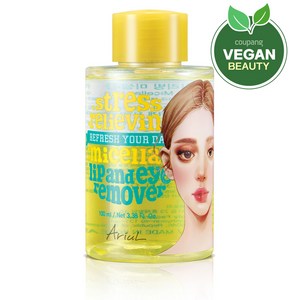 아리얼 스트레스 릴리빙 미셀라 립 앤 아이 리무버, 100ml, 1개