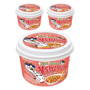 불닭 로제 납작 당면 169.4g, 3개