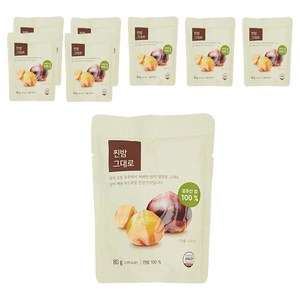 ORGA 찐밤 그대로 맛밤, 80g, 8개