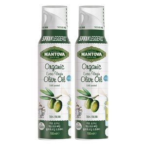 만토바 키즈 오가닉 엑스트라 버진 올리브오일 스프레이, 100ml, 2개