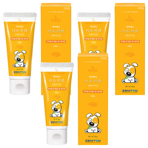 제니튼 닥터제니 키즈 치약 베이비, 60g, 3개