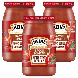 하인즈 베이컨 토마토 파스타 소스, 350g, 3개