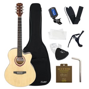 칸타빌 입문용 초보용 통기타 OM바디 + 구성품 9종