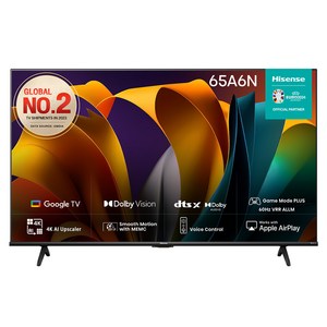 HISENSE 4K UHD LED 스마트TV, 165cm(65인치), 65A6N, 스탠드형, 방문설치