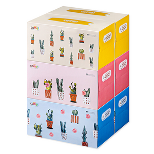 코멧 프리미엄 부드러운 천연펄프 미용티슈, 280매, 6개