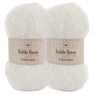 브랜드얀 버블퀸 수세미실, 06스노우베이비, 2개