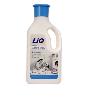 리큐 소프트 앤 마일드 클린코튼향 세탁세제 용기, 2L, 1개