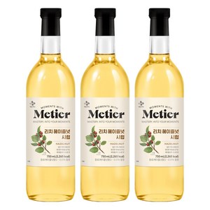 메티에 리치헤이즐넛 시럽, 750ml, 3개