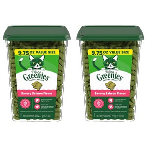 그리니즈 고양이 필라인 스낵, 연어맛, 277g, 2개