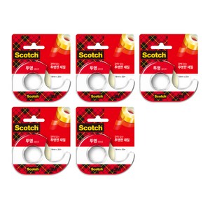 스카치 테이프 디스펜서 583D 18mm x 30m, 혼합색상, 5개