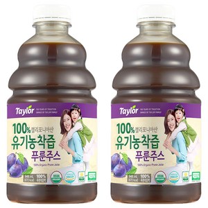 테일러 유기농 착즙 푸룬 주스, 946ml, 2개