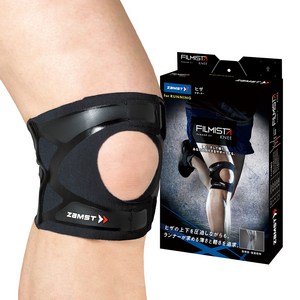 잠스트 필르미스타 무릎보호대, M (무릎아래둘레 ..., 블랙, 1개