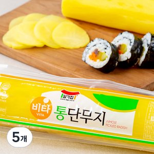 일가집 비타 통단무지, 500g, 5개