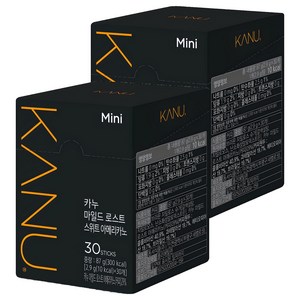 카누 다크 로스트 스위트 아메리카노 미니 커피믹스, 3g, 30개입, 2개