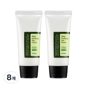 코스알엑스 알로에 수딩 선 크림 SPF50+ PA+++, 50ml, 8개