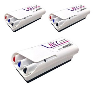 라인플러스 보드마카 지우개 BXT, 레드, 블루, 블랙, 3세트