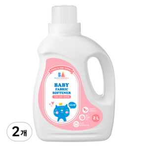 비지엔젤 포근한 유아 섬유유연제 파우더향, 2L, 2개