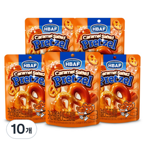 바프 카라멜 솔티드 프레첼, 30g, 10개