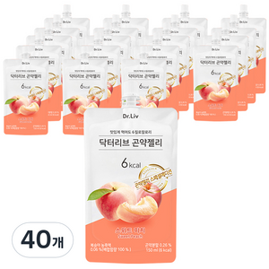 닥터리브 곤약젤리 스위트피치, 150g, 40개