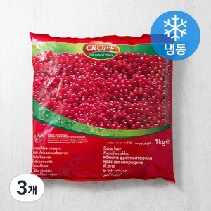 크롭스 폴란드산 레드커런트 (냉동), 1kg, 3개