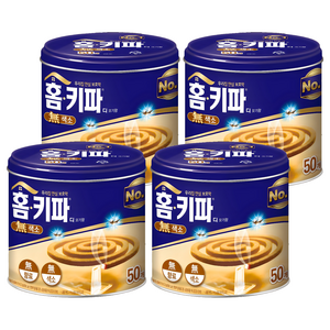 홈키파 디 모기향 50개입, 650g, 4개