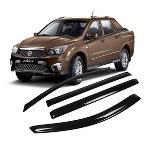 리드홈 스모그 차량용 썬바이저 4p 세트, 코란도스포츠, 단일색상