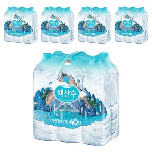 백산수 무라벨 생수, 2L, 30개